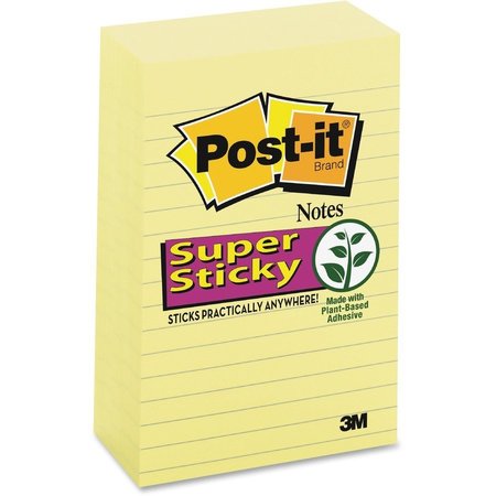 POST-IT Note, Post-It, 4X6, 5Pk, Lined Pk MMM6605SSCY